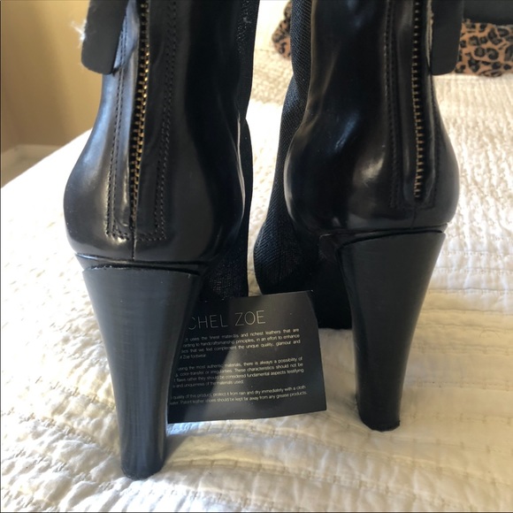 Rachael Zoe leather platform mesh boots sz 8 - Picture 13 of 13
